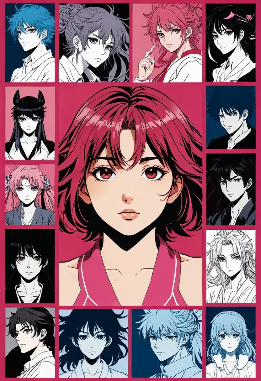 A vibrant collage showcasing the evolution of hentai from traditional manga to modern anime styles. Include iconic characters, diverse artistic styles, and hints of cultural influences, blending old and new aesthetics. The background features subtle transformations illustrating technological advancements in animation. The color palette should be bold and eye-catching, emphasizing sexuality and creativity. anime style. vibrant colors. dynamic composition.